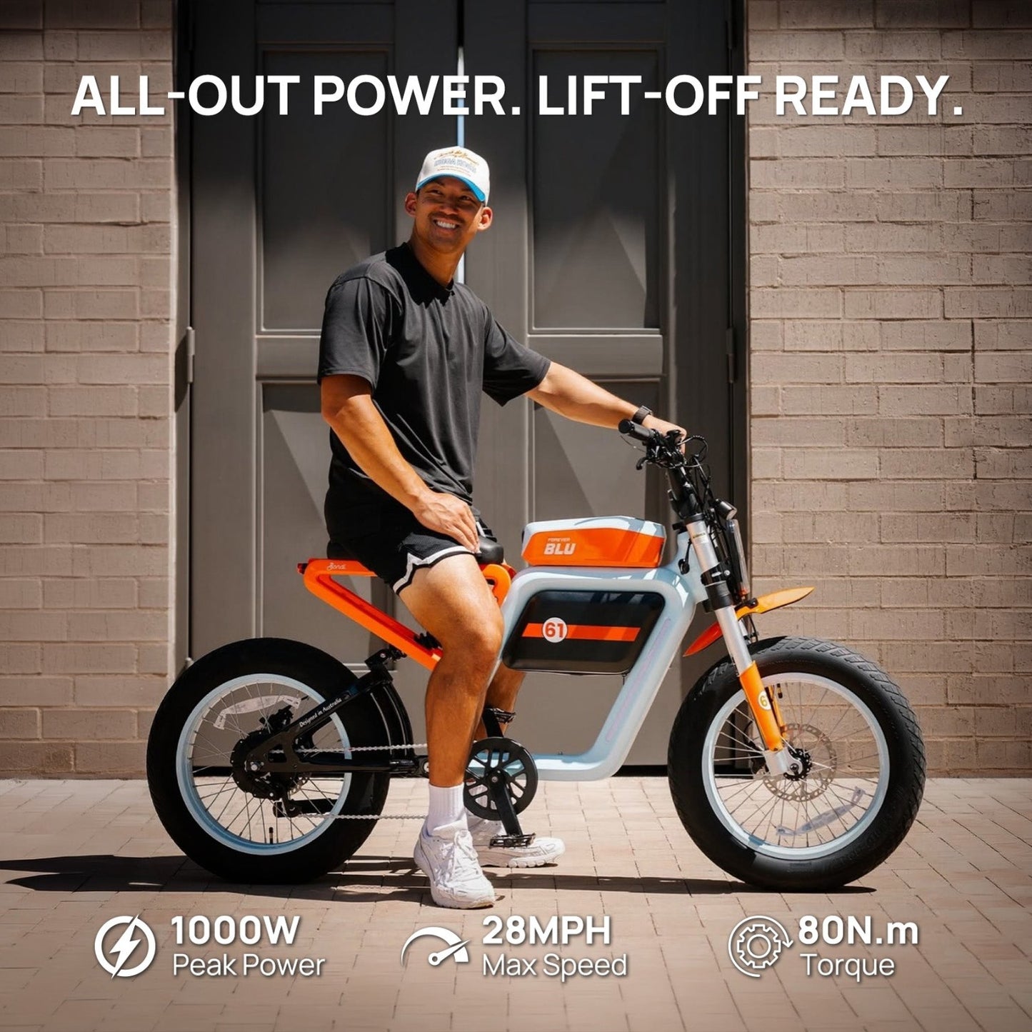 Forever BLU Bondi eBike — Racing Oil Edition | Available at AMP Electric Wheelz